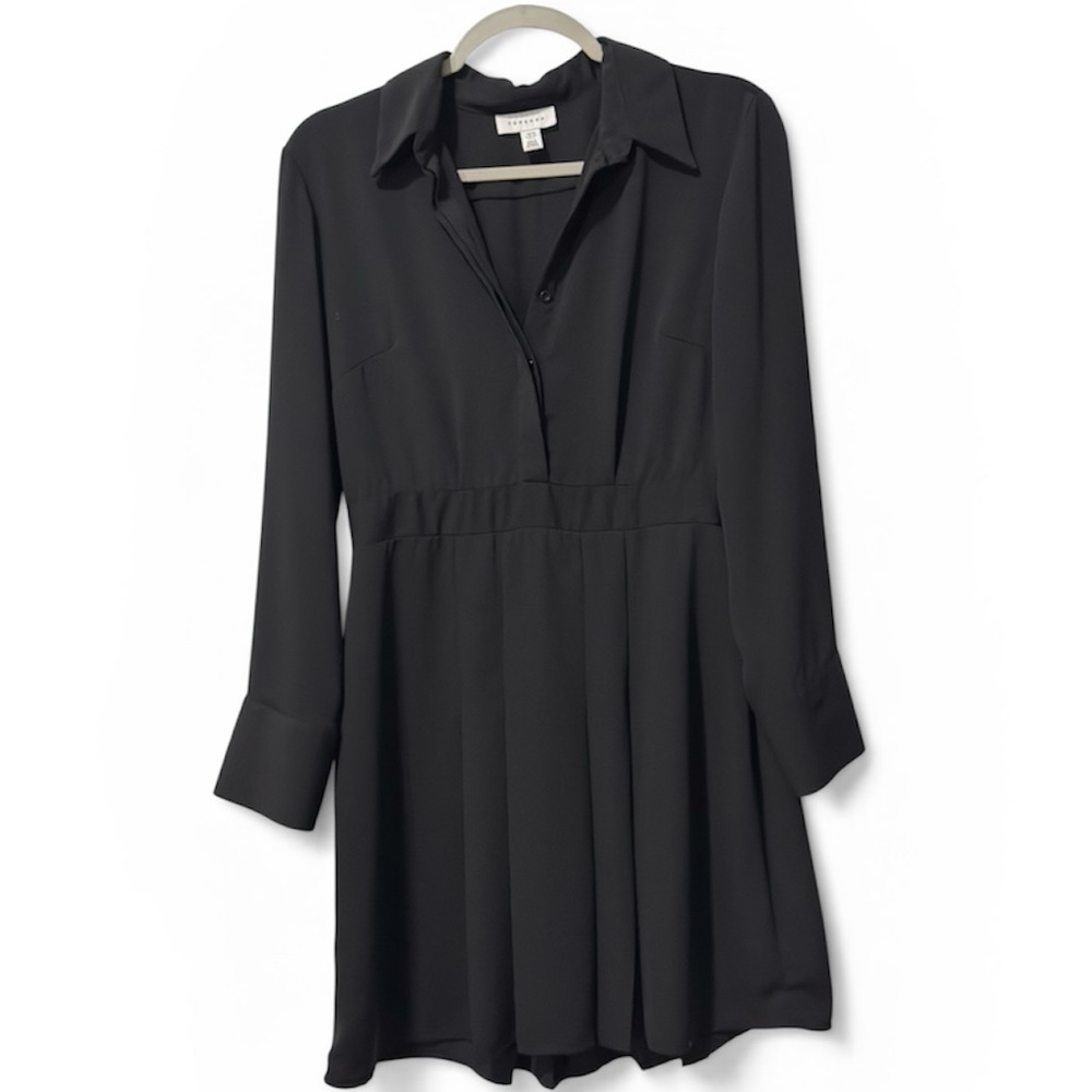 Top Shop Collared Pleated Dress